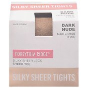 Wholesale - 1pk LRG LADIES M.NUDE SHEER TIGHTS C/P 36, UPC: 194382028803